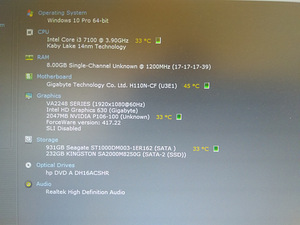 I3-7100/8GB/SSD 256GB/HDD 1TB/P106-100 6GB/ITX (2 foto / 10)