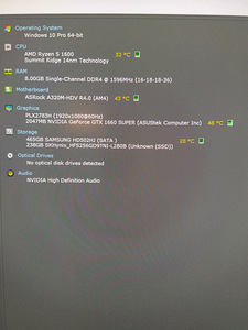 Ryzen 5 1600/A320/8GB RAM/SSD 250GB/HDD 500GB/GTX 1660S 6GB (2 foto / 10)
