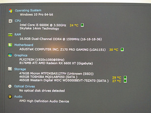 I5-6600K/Z170/16 ГБ/NVMe 512 ГБ/HDD 1 ТБ/RX 6600XT 8GB (2 фото из 9)