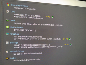 Xeon E5-2643/X99/16GB RAM/NVMe 256GB/GTX 1660 SUPER 6GB (2 foto / 9)