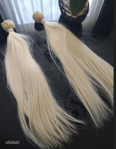 Блондинка Наращивание волос тресс 60 см Цвет нет. 613 (фото #1)