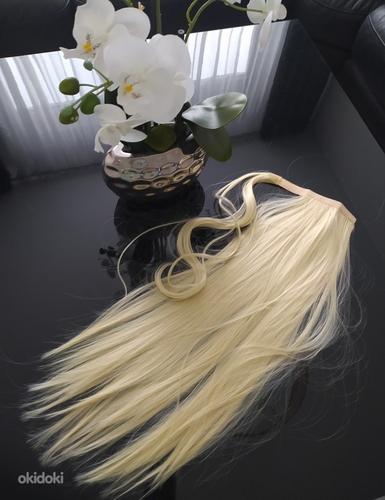 Blond Hobusesaba juuksepikendus pikkus 60 cm Värv: blond 102 (фото #1)