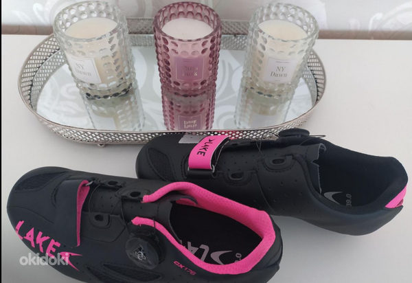 Шоссейные туфли Lake CX176 - черный/розовый Новые! (фото #3)