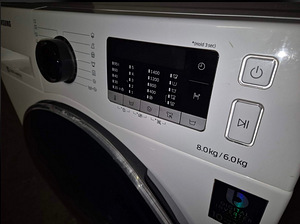 Pesumasin kuivatiga Samsung WD80J5420AW/EE 8kg ja 6kg 1400p (3 foto / 6)