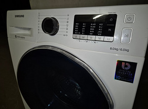 Pesumasin kuivatiga Samsung WD80J5420AW/EE 8kg ja 6kg 1400p (4 foto / 6)