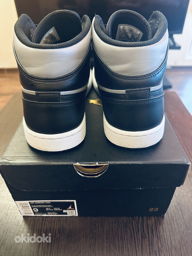 Air Jordan 1 Серый и Черный 42,5/27см (фото #3)