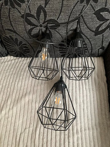 Потолочная лампа из черного металла Ikea
