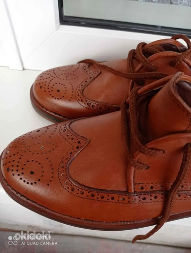 Мужские новые кожаные туфли р 41-42(стелька 26,5-27) (фото #2)