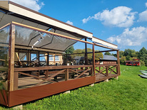 Изготавливаем прозрачные стены для навесов.