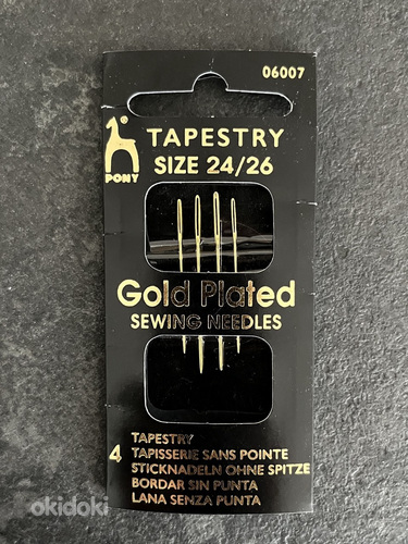 Иглы Tapestry GOLD № 24-26, 4 шт, Pony
