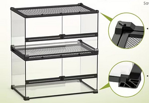 Jauns terārijs 50x30x25 cm (2 foto no 3)