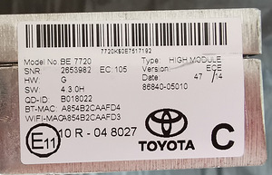 Autoraadio ja GPS-moodul Harman Toyota LC 150 (4 foto / 4)