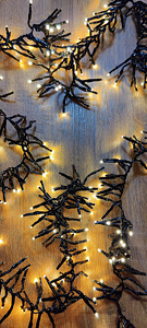 Garland 384 LED, 8 valgusefekti, soe valgus, koju (8 foto / 8)