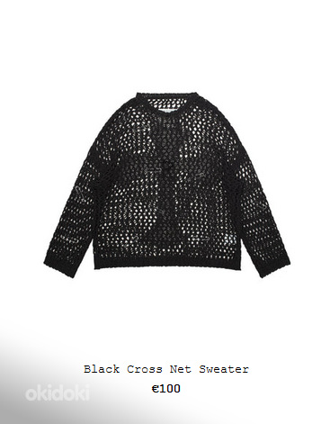 Sell racer worldwide Black Cross Net Sweater (foto #2)