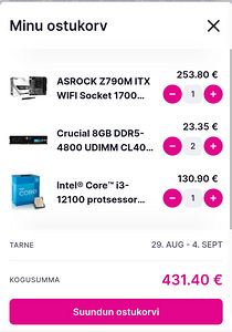 ASROCK Z790M LGA1700 WIFI DDR5 + i3 12100 +16GB DDR5 + Garan (2 foto / 2)
