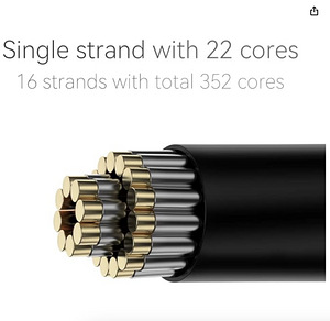 LINSOUL QKZ Q1 MAX 16-Stand 352 Cores MMCX Cable (3 foto / 6)