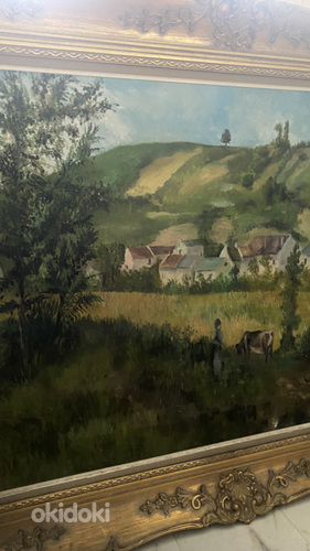 Cow & village