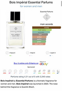 Bois Impérial Essential Parfums jagamine (2 foto / 2)