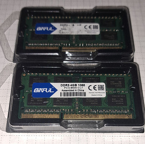 Binful sülearvuti operatiivmälu 2x4GB kokku 8GB (1 foto / 3)