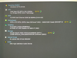 Xeon E5-2670/X79/32GB RAM/SSD 128GB/HDD 1TB/RX 6600 XT 8G (3 foto / 10)