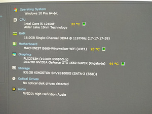I5-12400f/B660/16GB RAM/SSD 1TB/GTX 1660S OC 6GB (3 foto / 10)