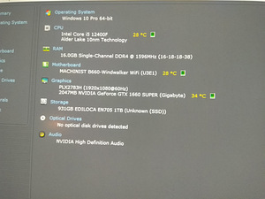 I5-12400f/B660/16GB RAM/SSD 1000GB/GTX 1660S 6GB (3 foto / 10)