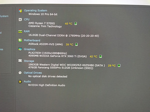 Ryzen 7 5700G/A520M/16GB RAM/SSD 512G/HDD 2TB/RTX 3060TI 8GB (2 foto / 10)