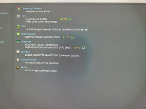 I3-12100f/B760I/16GB RAM/SSD 250GB/GTX 1070 8GB/ITX (2 foto / 9)