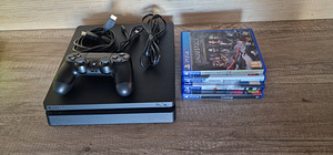 Playstation PS4 Slim konsool, mängudega (1 foto / 7)