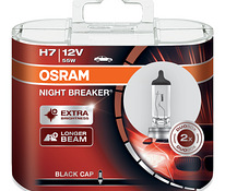 OSRAM H7 Night Breaker Black Cap DUO (2tk)