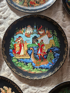 Vintage taldrik Palekh "Sadko" (1 foto / 5)
