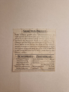Medal kujuga XII APOSTOLIS SANCTUS PAULUS (6 foto / 6)