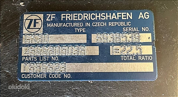 ZF 4699805036 GK30 varuosa erimasinatele. (foto #1)