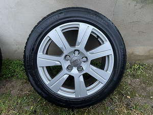 Литые диски Audi + шипованные шины 225/50 R17 (1 фото из 10)
