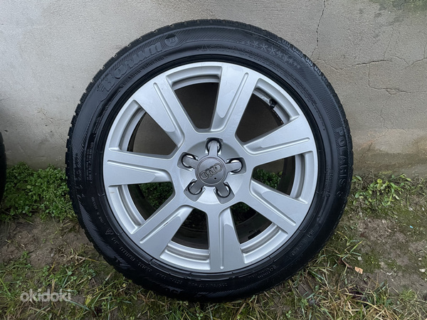 Литые диски Audi + шипованные шины 225/50 R17