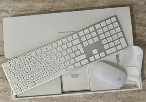 Apple juhtmevaba klaviatuur ja hiir (magic mouse)