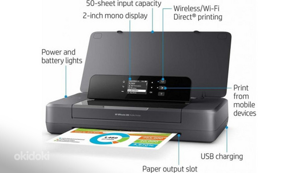 Мобильный принтер HP OfficeJet 200 (фото #2)