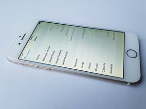 Apple iPhone 6 Gold 64GB + kõrvaklapid (2 foto / 8)