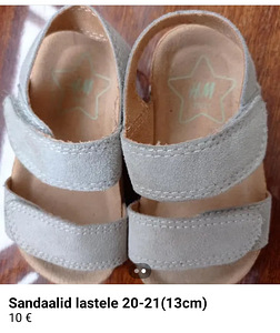 Sandaalid h & m lastele p20-21 (13cm) (2 foto / 2)
