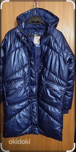 Зимнее пальто на девочку подростка р 158 (фото #7)
