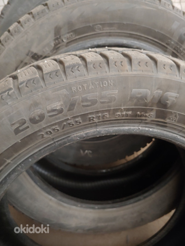 Продаются зимние шины Pirelli 205x55xR16 (шипы) (фото #1)