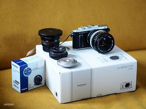 Olympus PEN E-PL8 hübriidkaamera koos objektiividega. (2 foto / 8)