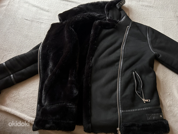 Черная Дубленка Zara