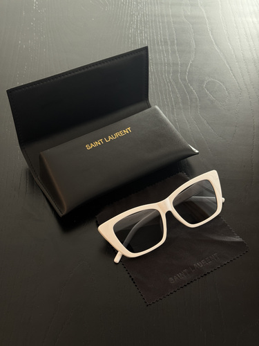 Saint Laurent SL 276 MICA valged päikeseprillid