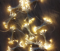 Рождественская гирлянда 3x3 м, тёплый белый 300 светодиодов