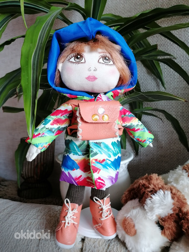 Текстильная игровая кукла ручной работы (фото #8)