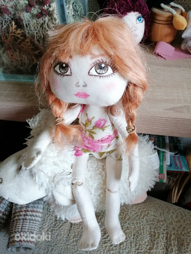 Текстильная игровая кукла ручной работы (фото #9)