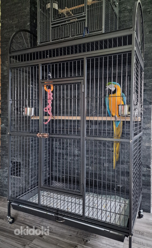 Клетка для крупных попугаев (фото #4)