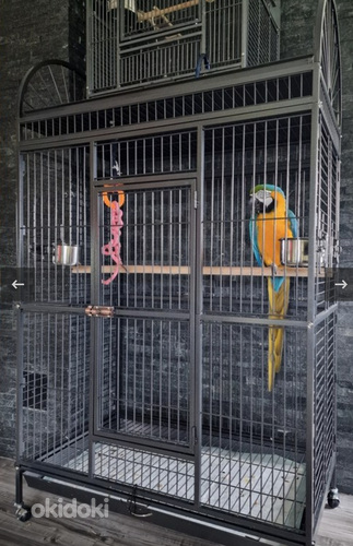 Клетка для крупных попугаев (фото #3)