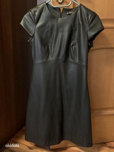 Чёрное платье из эко кожи (фото #1)